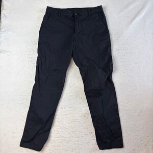 Lululemon Commission Slim Fit Pants Mens 32 Black‎ Warpstreme Chino